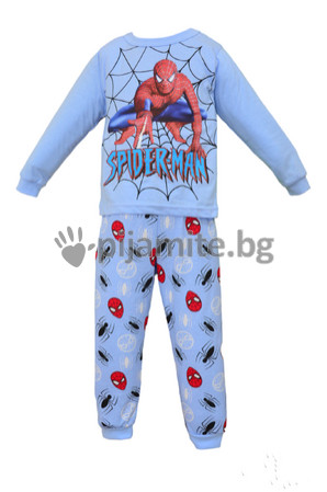 Детски пижами Пижами с дълъг ръкав Детска пижама от трико, Спайдърмен (1-8г.) 110